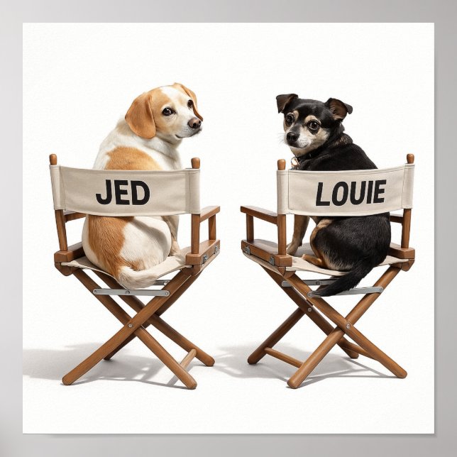 "On The Set" Poster (Vorne)