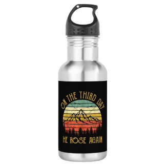 On The Third 3rd Day He Rose Again Edelstahlflasche