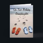 ON YOUR BIRTHDAY **GRANDDAUGTHER** BEACH STYLE KARTE<br><div class="desc">Have FUN with this BEACH GRAD CARD für "YOUR GRANDDAUGHTER" und know how HAPPY IT IS HER "BIRTHDAY AND THAT YOU WISH HER ALL THAT HER HEART DESIRES! THANKS FOR STOPPING BY 1 OF MY 8 STORES.</div>