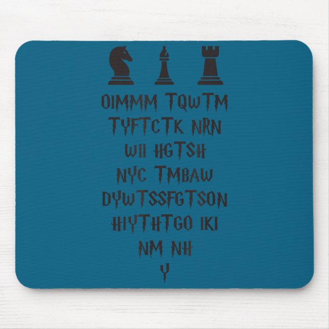 Once I Make My Move Acronym Wizard Chess Funny Des Mousepad (Vorne)