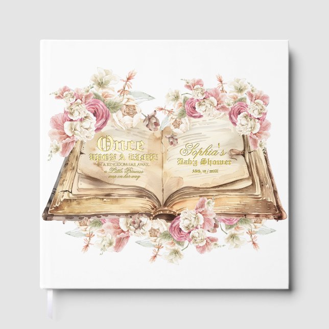 Once upon a time Baby Shower Gästebuch (Vorderseite)