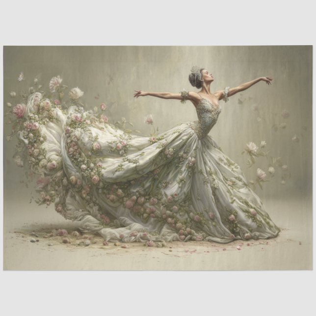 Once upon a Time Ballerina  Seidenpapier (Vorderseite)