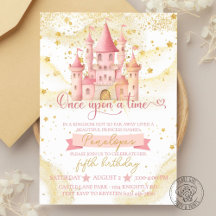 Once Upon a Time Princess Birthday Invitation