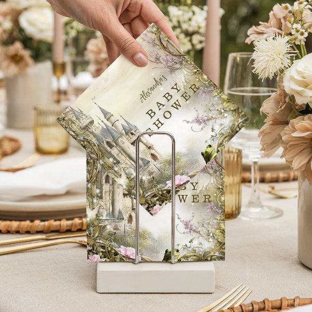 Once Upon a Time Princess Castle Baby Shower Serviette (Von Creator hochgeladen)