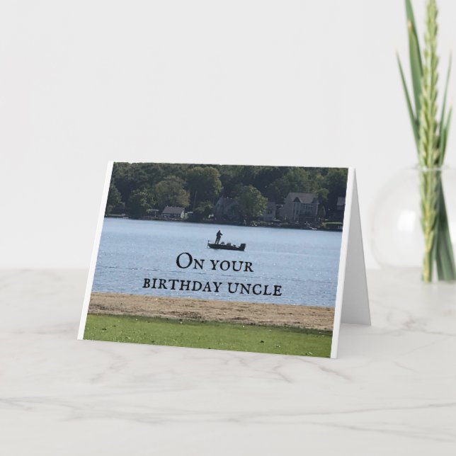 **ONCLE AVEC AMOUR*** SUR VOTRE CARTE D'ANNIVERSAI (Devant)