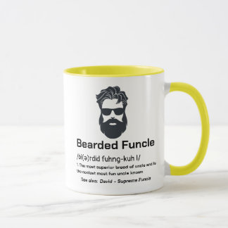Oncle Definition Funny Bartded Funcell Tasse