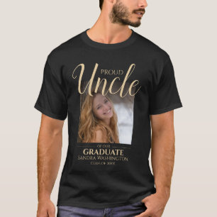 Oncle fier   T-Shirt de photo de remise de diplôme