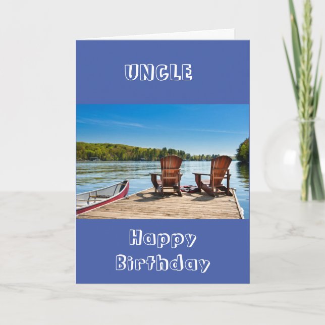 **ONCLE** PROFITEZ DE VOTRE CARTE D'ANNIVERSAIRE (Devant)