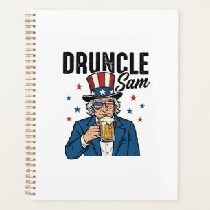 Oncle Sam drôle de conception vectorielle de bière