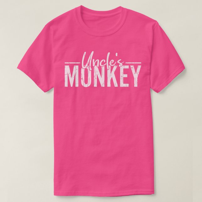 Oncles Affe Funny Monkeys Animal Lover Graphic T-Shirt (Design vorne)