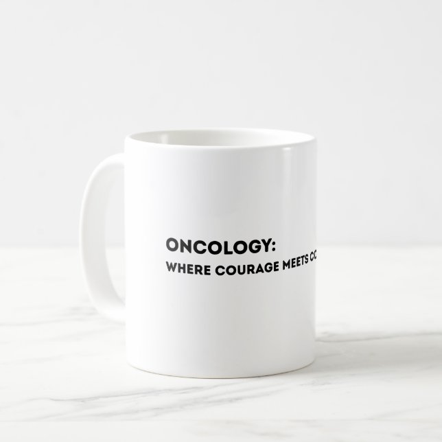 Oncology Definition Card – Thank You Oncologist  Kaffeetasse (Vorderseite Links)