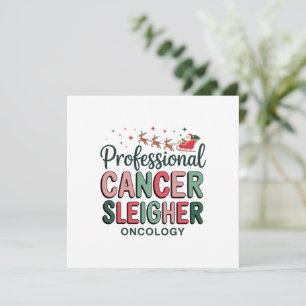 Oncology-Krankenschwester Weihnachten Krebs Chemo 