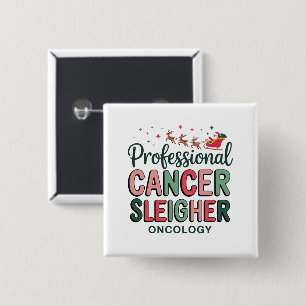 Oncology-Krankenschwester Weihnachten Krebs Chemo  Button