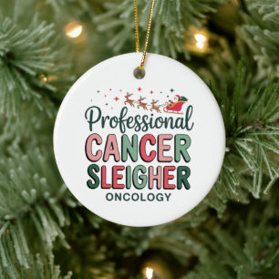 Oncology-Krankenschwester Weihnachten Krebs Chemo  Keramik Ornament