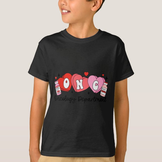 Oncology Nurse Fight Cancer Nurse Valentine Onc De T-Shirt (Vorderseite)