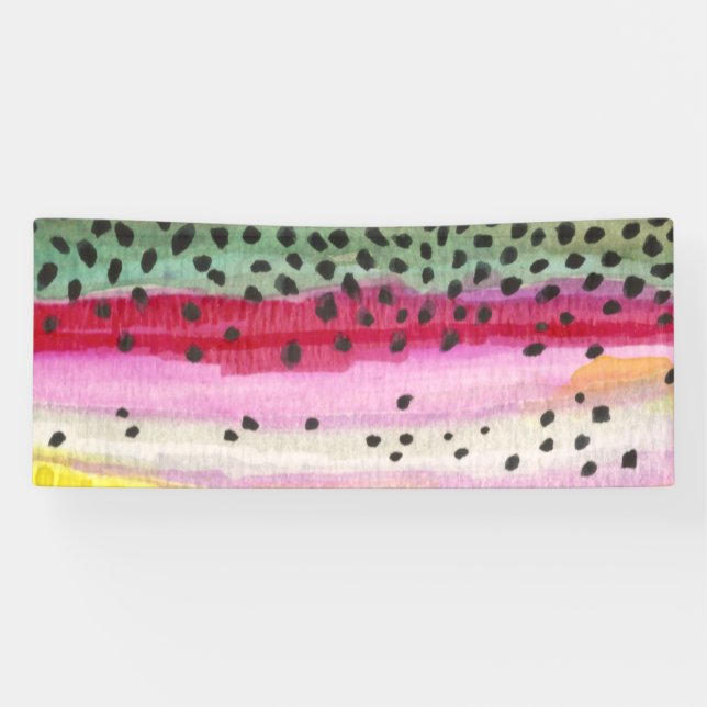 Oncorhynchus Mykiss, Regenbogenforelle Banner (Horizontal)