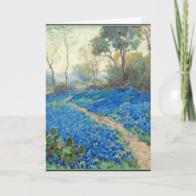 Onderdonk - A Hillside of Bluebonnets - Texas Karte (Vorderseite)