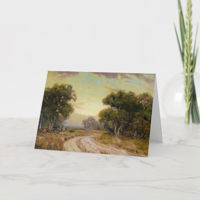 Onderdonk - Abend in der Nähe von Jackson, Südwest Karte (Vorderseite)