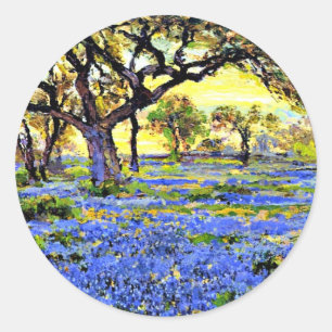 Onderdonk - Alter Eichenbaum, berühmtes Bild, Runder Aufkleber