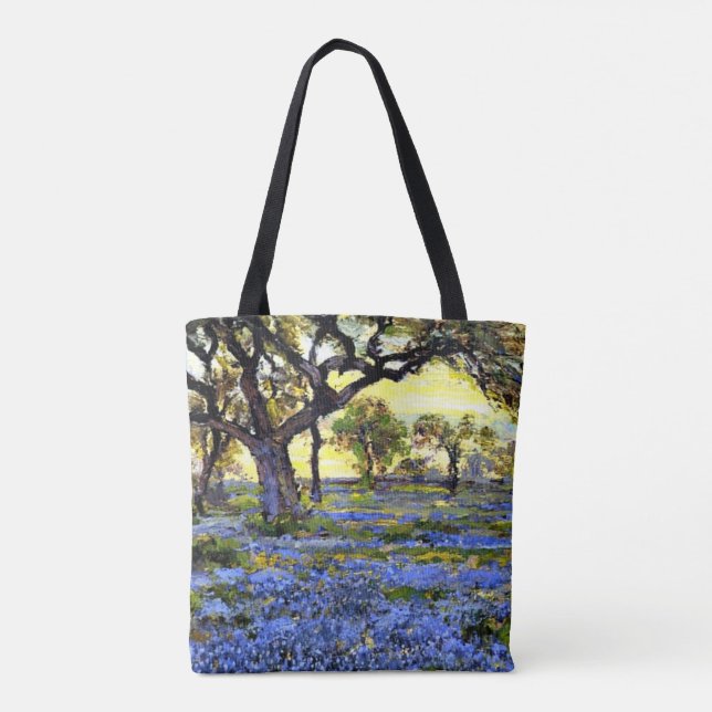 Onderdonk - Alter Eichenbaum und Bluebonnets Tasche (Rückseite)