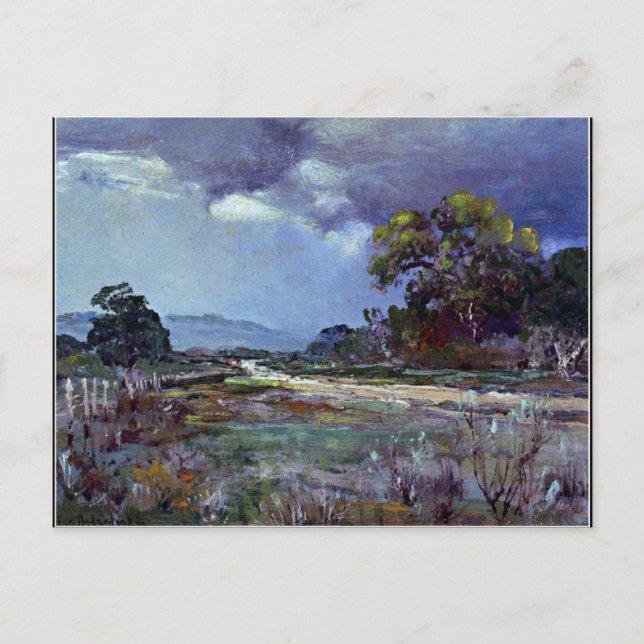 Onderdonk - Annäherung an Regen, Südwesttexas Postkarte (Vorderseite)