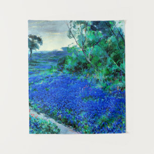 Onderdonk - Bluebonnets in der Misty Morning Wandteppich