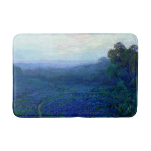 Onderdonk - Pfad durch ein Feld mit Bluebonnets Badematte