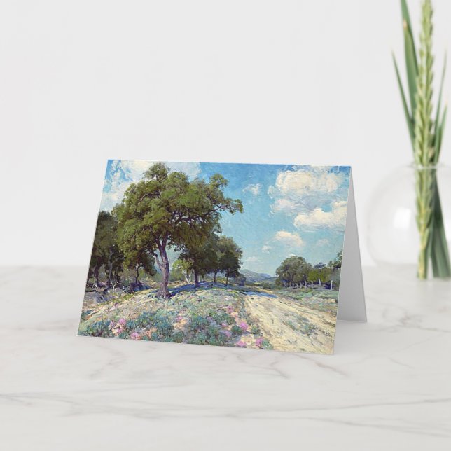 Onderdonk - Straße durch die Bäume, Karte (Vorderseite)