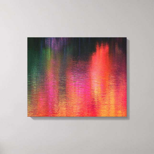 Ondes sur le triptyque de toile de feu (Recto)