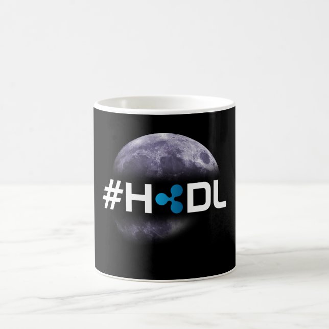 Ondulation de #HODL dans la tasse de noir de lune (Centre)