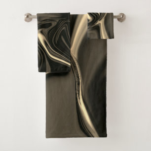 Ondulations en bronze sur arrière - plan beige br
