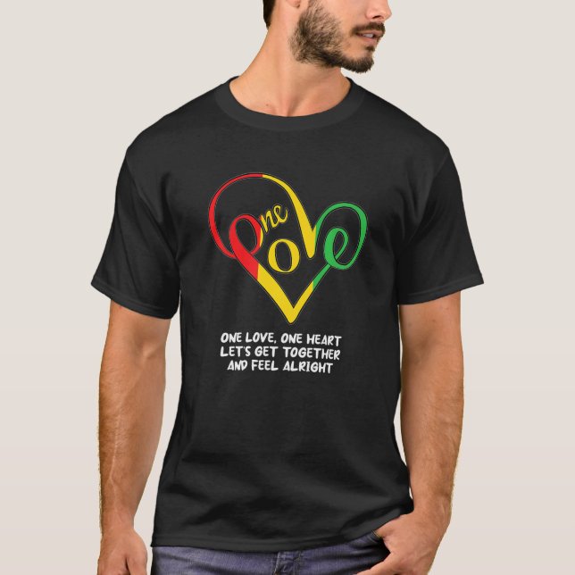 One African Liebe Heart Black History Monte Cool B T-Shirt (Vorderseite)