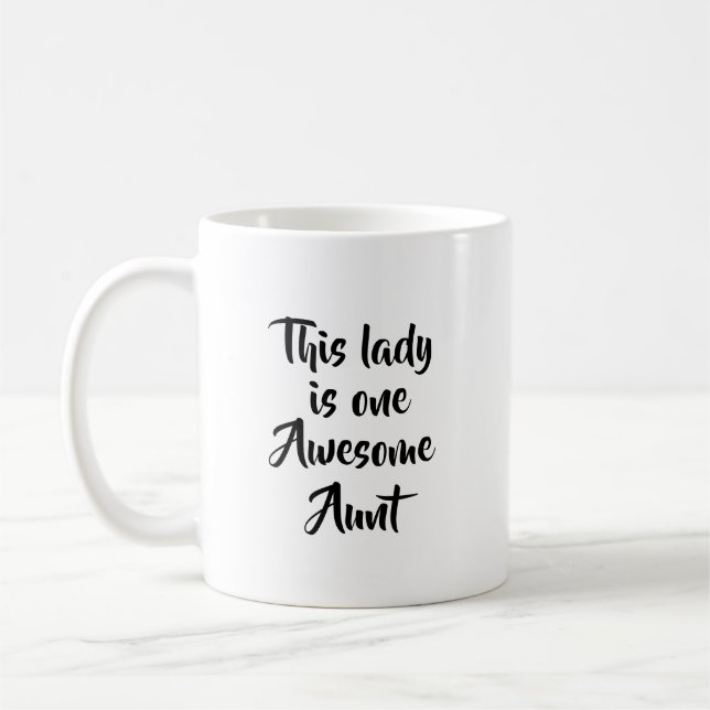 One Awesome Aunt Funny Kaffeetasse (Links)