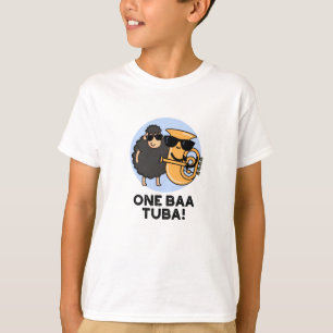 One Baa Tuba Funny Music Sheep Puff T-Shirt