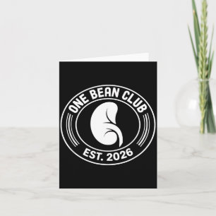 One Bean Club 2026 Nierenspender-Transplantation Karte