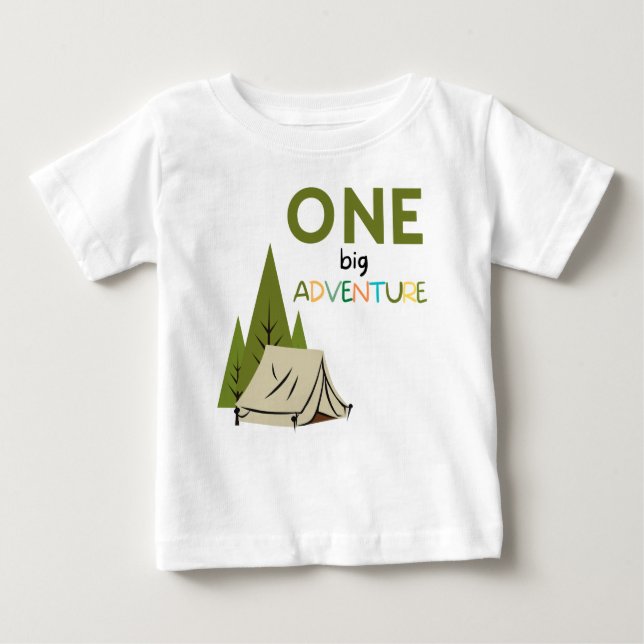 ONE big Adventure first birthday baby shirt (Vorderseite)