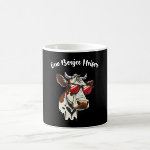 One Boujee Heifer Funny Cow Vintag Retro Kaffeetasse