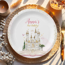 One-ce Upon A Time Princess 1st Birthday Party Pappteller