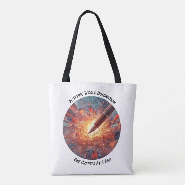One Chapter At A Time Totebag Tasche (Rückseite)