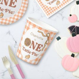 One Cutie Pie 1st Birthday Pappbecher