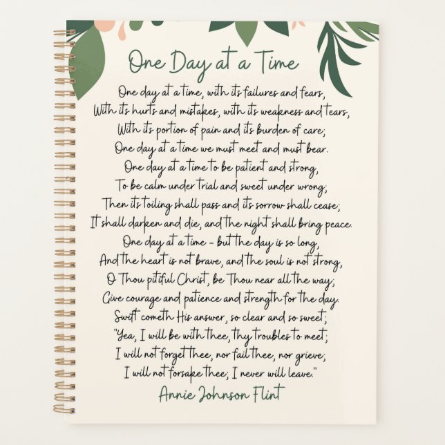 One Day At A Time Annie Johnson Flint Postcard Planer (Vorderseite)