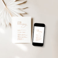 "One Day Away" Minimalistisches Abendessen mit mod