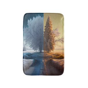 One day in winter badematte