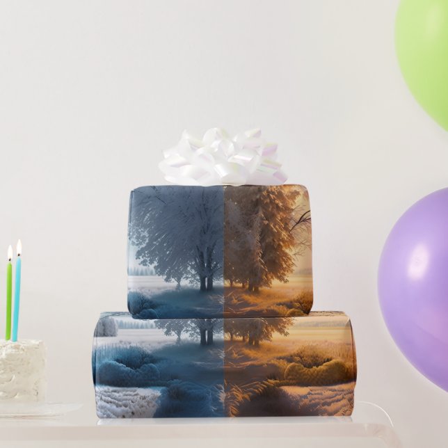 One day in winter geschenkpapier (Partygeschenke)