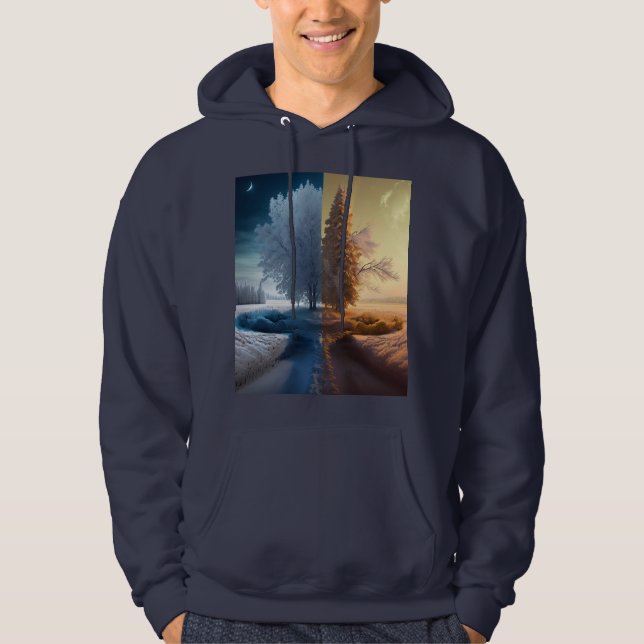 One day in winter hoodie (Vorderseite)