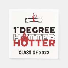 One Degree Hotter Funny Abschluss Serviette
