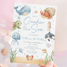 One-der The Sea 1st Birthday Under The Sea