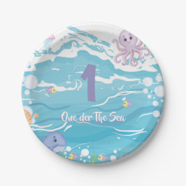 One-der The Sea First Birthday Party  Pappteller