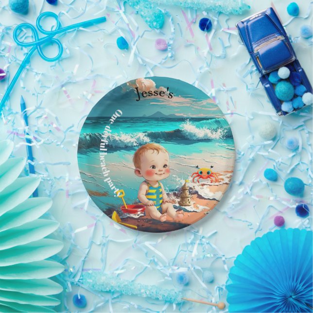 One-derful, first birthday pappteller (Party)