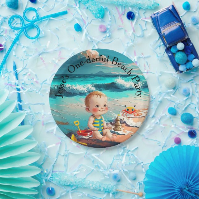 One-derful, first birthday pappteller (Party)